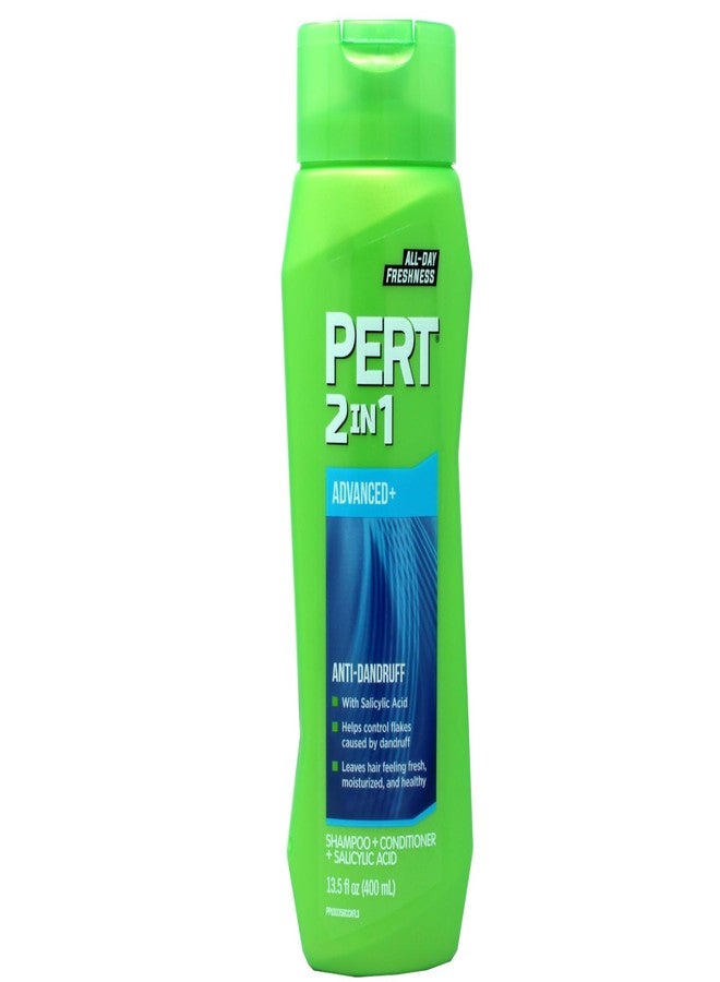PERT PLUS Dandruff Control Pyrithione Zinc For Flake Free Hair 2 in 1 Shampoo An Pert Plus Shampoo & Conditioner Unisex 13.5 oz (Pack of 7) - Image 1
