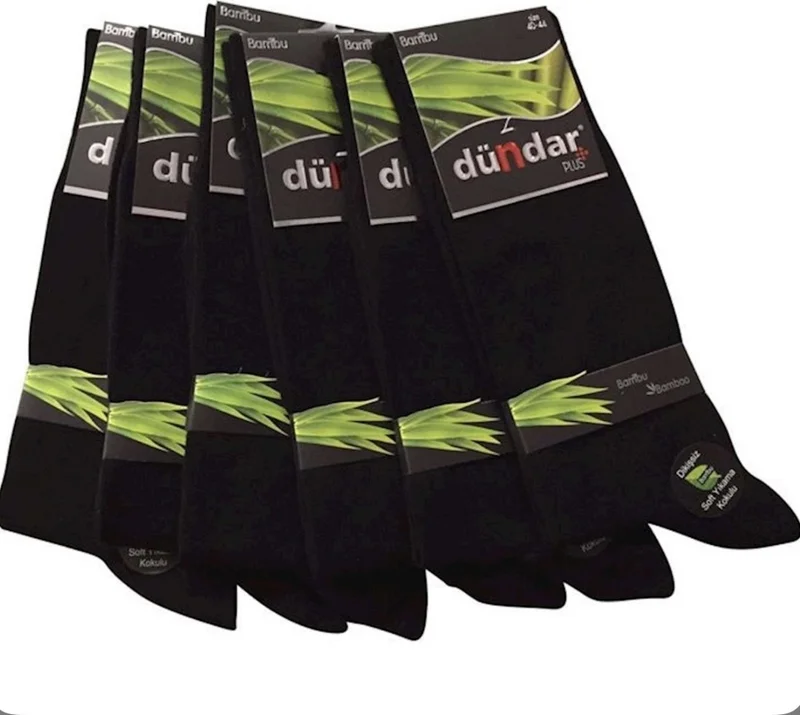 Dündar Dundar Men's Bamboo Socks 6 Pcs