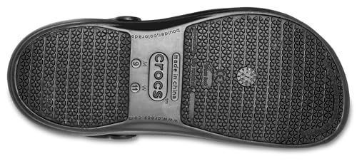 Crocs Unisex Adult Bistro Clogs, Slip Resistant Work Shoes, Black, 8 Women 6 Men US - Image 3