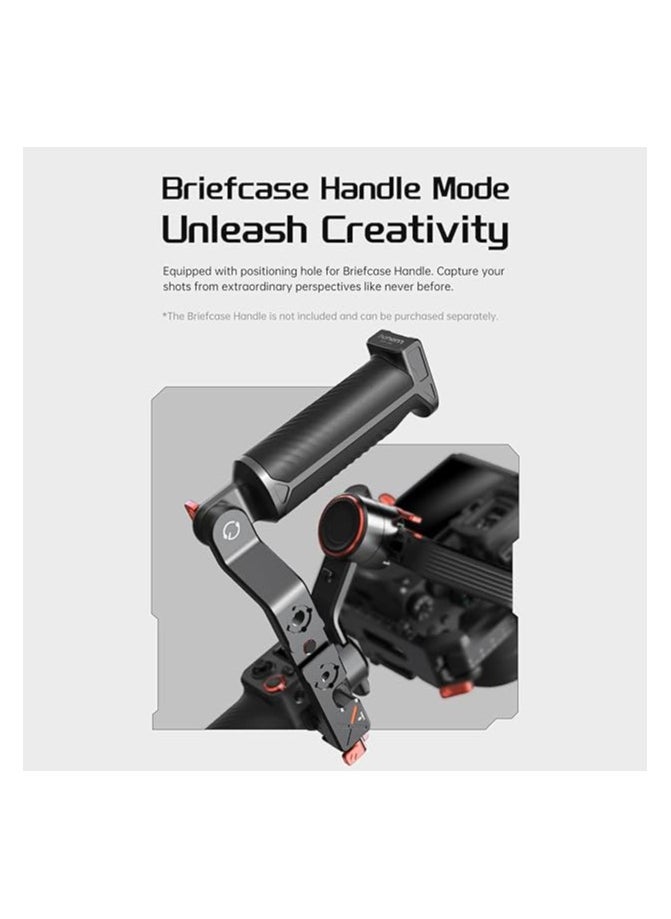 iSteady MT2 Kit 3-Axis Camera Stabilizer Gimbal Stabilizer for Smartphones 1.2kg/2.64lbs Load Support BT Connection with AI Vision Sensor and Fill Light Module Compatible with Phone Camera