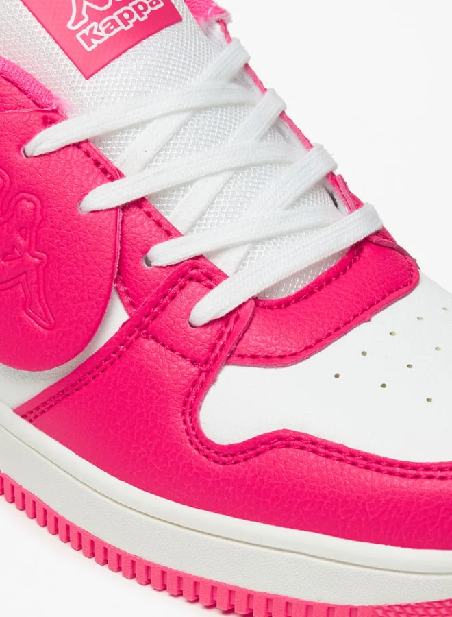 كابا Girls' Panelled Sneakers with Lace-Up Closure