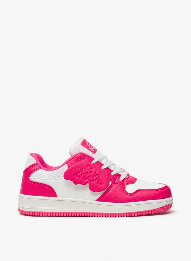 كابا Girls' Panelled Sneakers with Lace-Up Closure