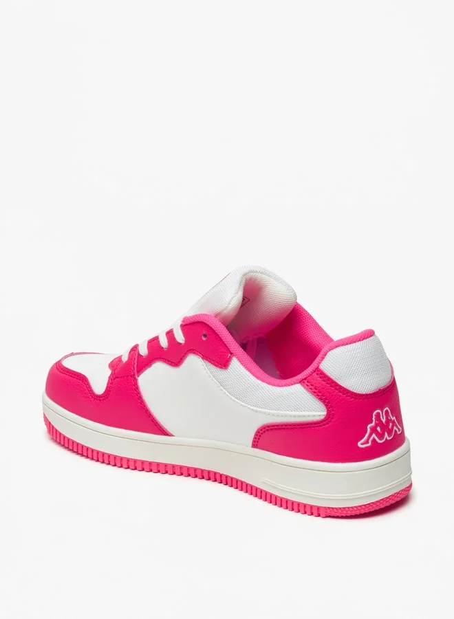 كابا Girls' Panelled Sneakers with Lace-Up Closure