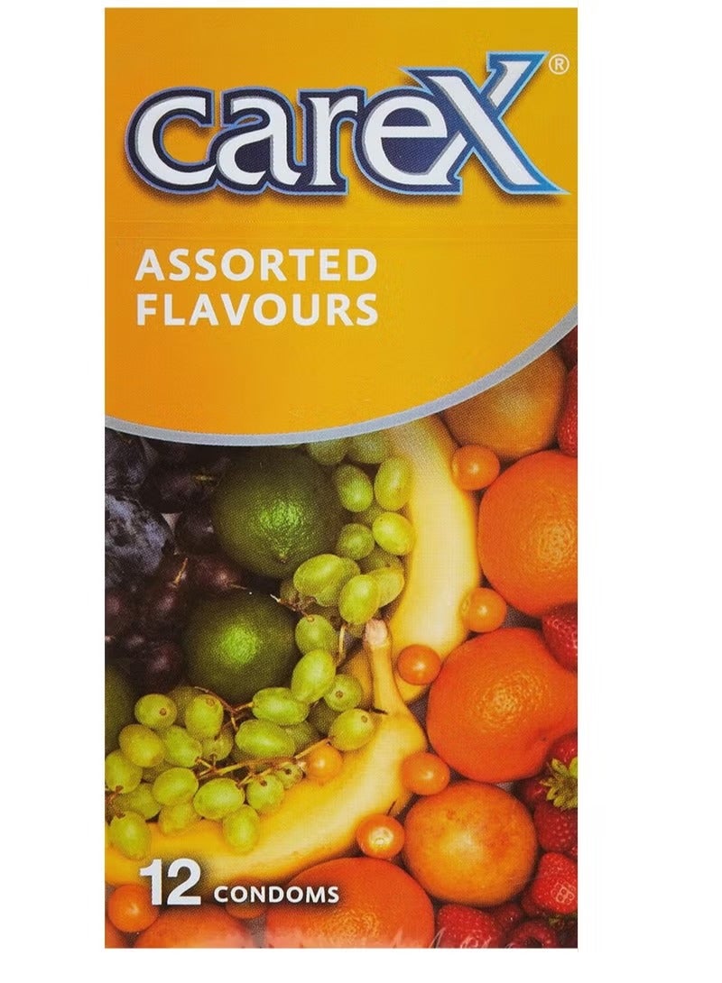 Assorted Flavors Condom Clear 12 Pcs