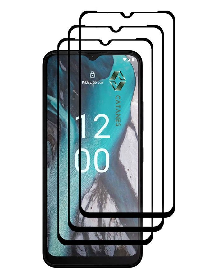 CATANES 3 Pack For Nokia C22 Tempered Glass Screen Protector Full Glue Back - Image 2