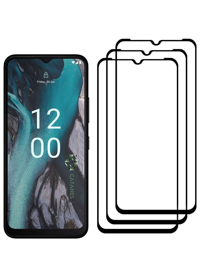 CATANES 3 Pack For Nokia C22 Tempered Glass Screen Protector Full Glue Back - Image 3