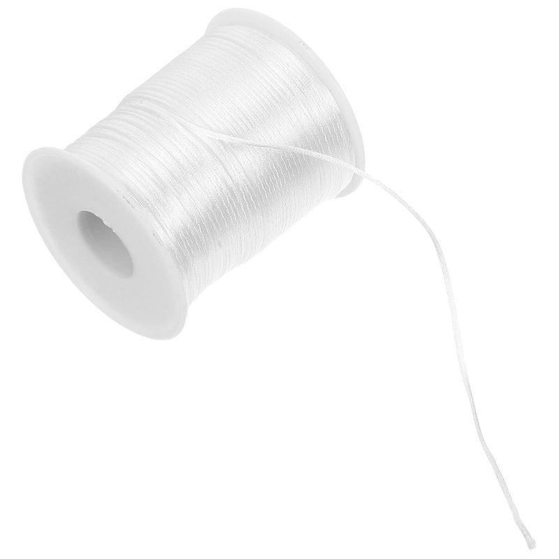 White Braided Cord 1.5mm 100m For Jewelry Making Beading Necklace Craft - Image 2