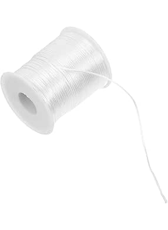 White Braided Cord 1.5mm 100m For Jewelry Making Beading Necklace Craft - Image 1