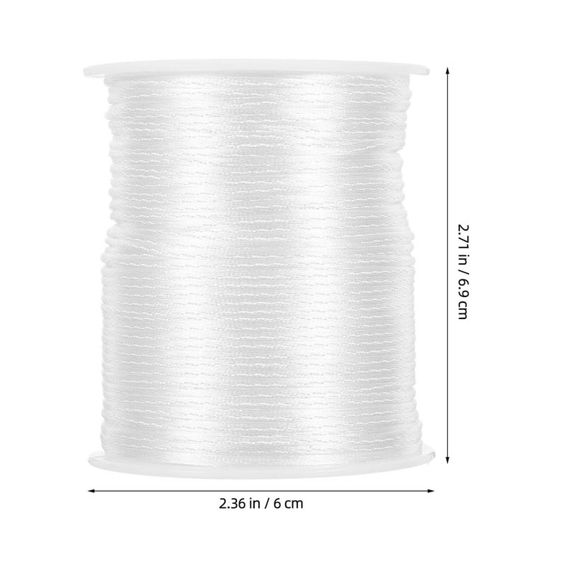 White Braided Cord 1.5mm 100m For Jewelry Making Beading Necklace Craft - Image 3