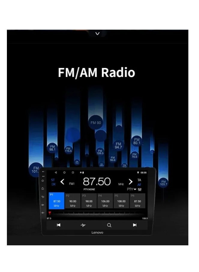 Lenovo - 9 Inch Android Car Stereo Lenovo 2GB RAM 32GB ROM Support Apple Carplay Android Auto Wireless Bluetooth USB Video Audio Playback High Definition Screen - Image 1