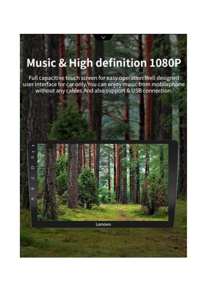 Lenovo - 9 Inch Android Car Stereo Lenovo 2GB RAM 32GB ROM Support Apple Carplay Android Auto Wireless Bluetooth USB Video Audio Playback High Definition Screen - Image 1