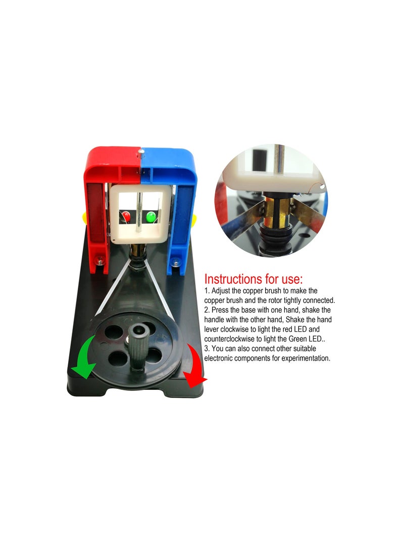DIY Hand-Cranked DC Electric Generator Model for School Labs - Simple Electric Motor Demonstration for Physics Education and Science Projects. Perfect for Classroom Learning! - Image 4