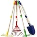 Play22 Kids Garden Tool Set Toy 4Piece Shovel Rake Hoe Leaf Rake Wooden Gardening Tools for Kids Best Outdoor Toys Gift for Boys and Girls - Image 3