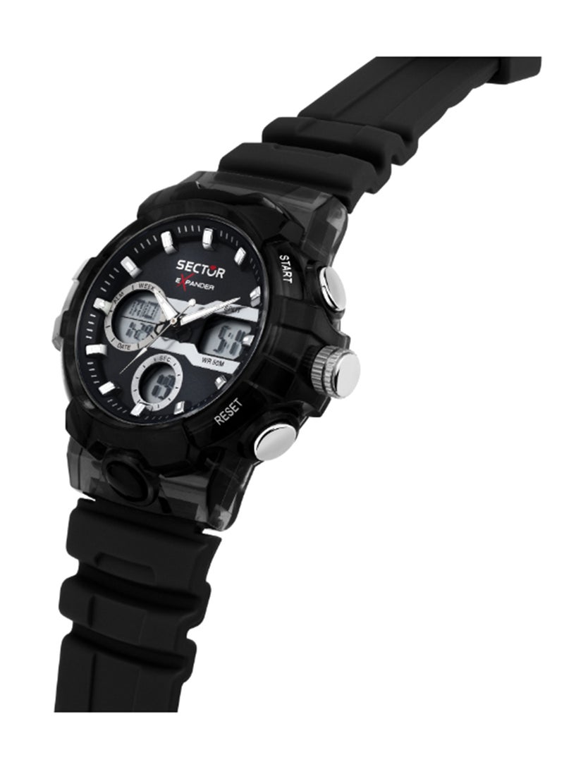 Sector EX-46 43MM DIGITAL BLACK DIAL BLACK ST - Image 5