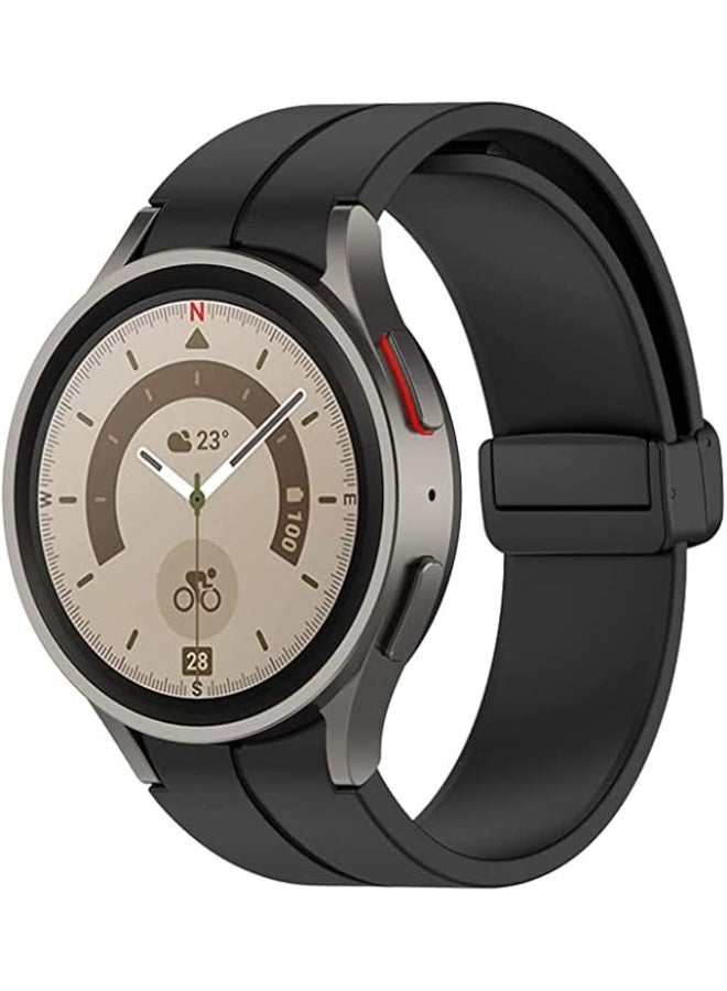 Strap Silicone Magnetic Buckle 20MM For Samsung Gear Sport/Watch 6/5/4/5 Pro 45mm/S2 classic/active 2 40mm 44mm/Amazfit GTS 2/2e/GTS 3/3 Pro/GTS 4/GTS 2 Mini/3 Mini/4 Mini/Bip 3/Bip 3 Pro - Image 1