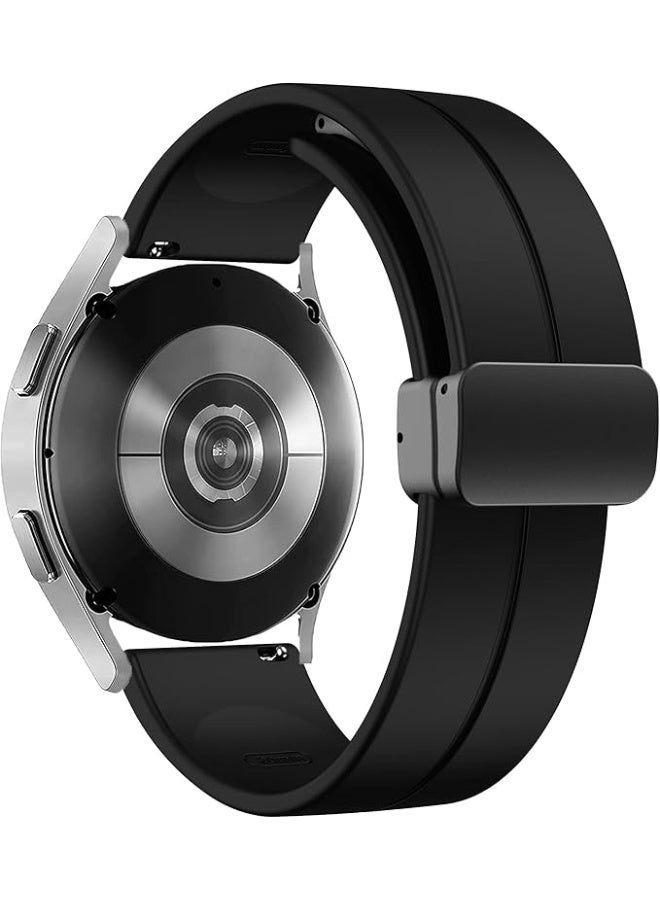 Strap Silicone Magnetic Buckle 20MM For Samsung Gear Sport/Watch 6/5/4/5 Pro 45mm/S2 classic/active 2 40mm 44mm/Amazfit GTS 2/2e/GTS 3/3 Pro/GTS 4/GTS 2 Mini/3 Mini/4 Mini/Bip 3/Bip 3 Pro - Image 5