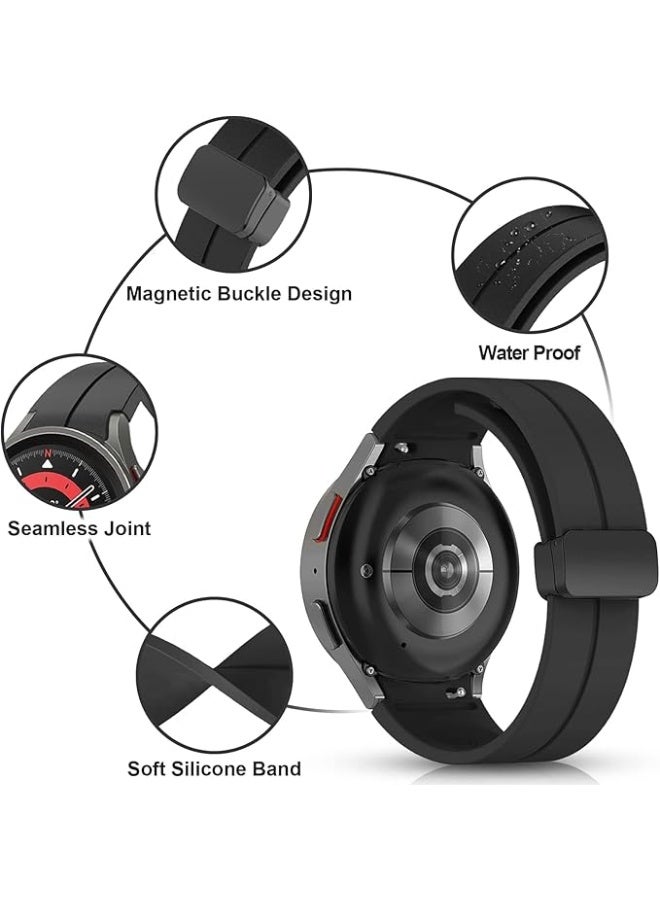 Strap Silicone Magnetic Buckle 20MM For Samsung Gear Sport/Watch 6/5/4/5 Pro 45mm/S2 classic/active 2 40mm 44mm/Amazfit GTS 2/2e/GTS 3/3 Pro/GTS 4/GTS 2 Mini/3 Mini/4 Mini/Bip 3/Bip 3 Pro - Image 3