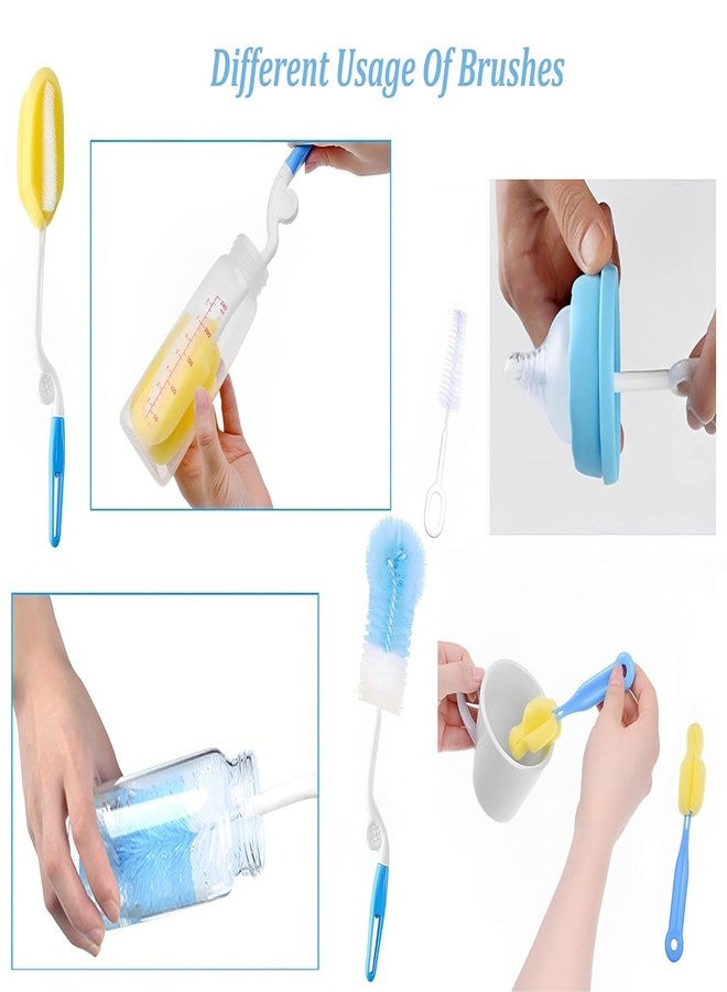 SHOPOWARE 4 PCS Bottle Nipple and Straw Cleaning Kit, Multi Color Feeding Bottle Cleaner Brush (Cleaning Brush Kit) (4 in 1 Kit) - Image 2