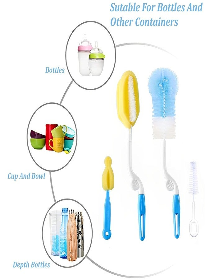 SHOPOWARE 4 PCS Bottle Nipple and Straw Cleaning Kit, Multi Color Feeding Bottle Cleaner Brush (Cleaning Brush Kit) (4 in 1 Kit) - Image 4