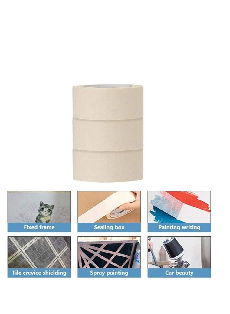 Libra Libra Heavy Duty Masking Tape (Ivory,2in x 20 Yard) Pack of 12  - Image 4