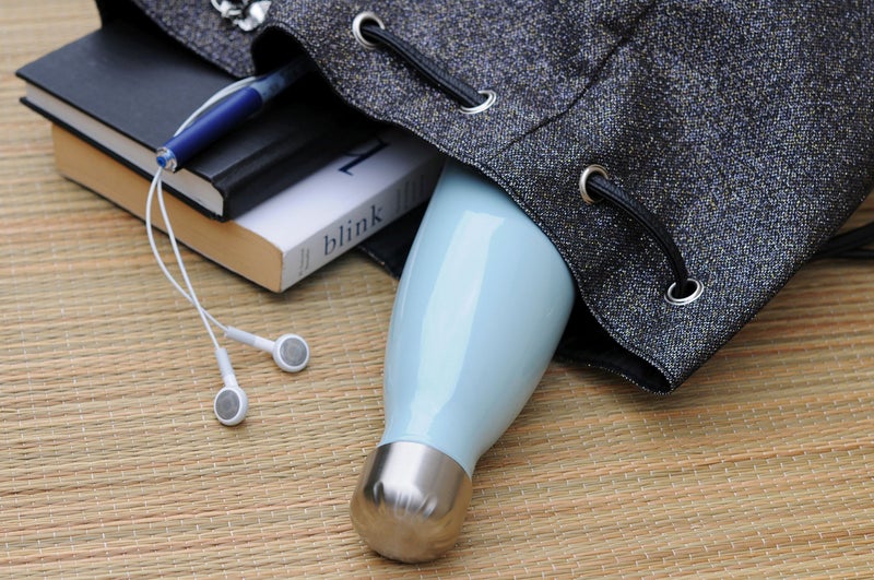 MIRA 17 Oz Stainless Steel Vacuum Insulated Water Bottle - Double Walled Cola Shape Thermos - 24 Hours Cold, 12 Hours Hot - Reusable Metal Water Bottle - Leak-Proof Sports Flask - Pearl Blue - Image 5