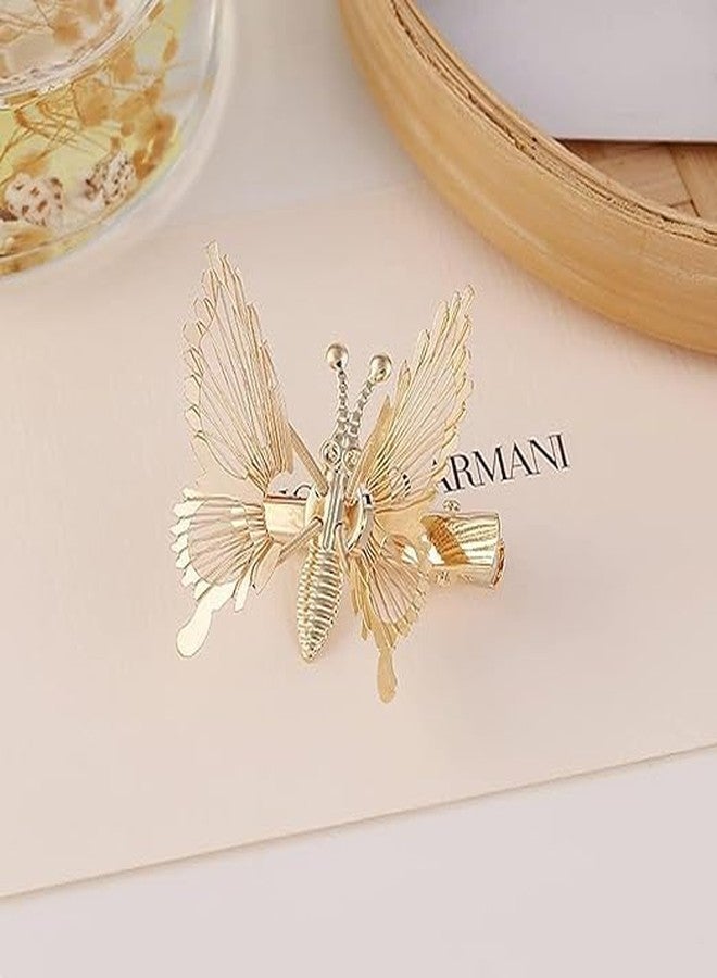 MYSELF 8 Pcs Butterfly Hair Clips Glitter for Women, Hair Claw Clips Shaking Butterfly Hair Clips - Image 5