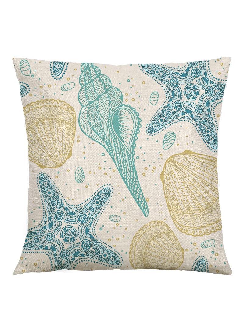 Y&D Marine Life Pillow Cover Living Room Home Sofa Bedroom Pillow Cover Linen Cushion Cover 45 * 45cm 