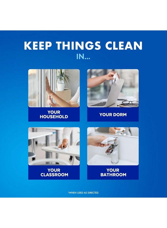 Lysol مناديل مطهرة من لايسول، مناديل تنظيف مضادة للبكتيريا متعددة الأسطح، للتعقيم والتنظيف، برائحة الليمون وزهرة الليمون، عبوة من 4 (قد يختلف التعبئة) - Image 4