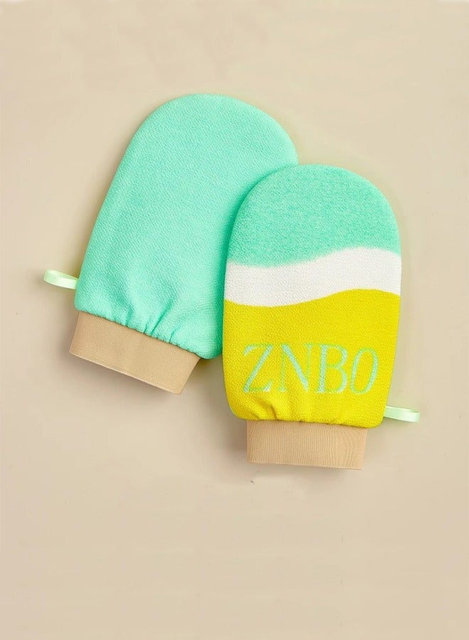 Exfoliating Glove, Exfoliating Mitt for Bath and Shower, 100% Vegan Viscose exfoliating body scrubber, Dead Skin Remover & Body Scrubber Exfoliator  - Image 1