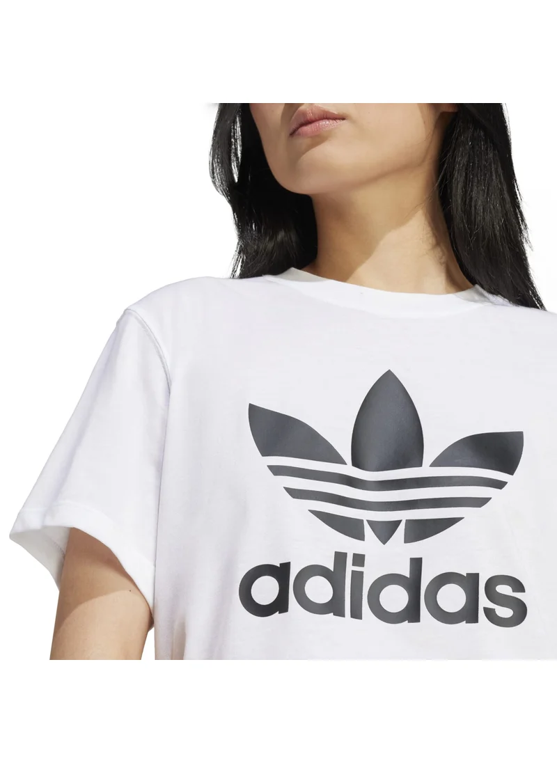 اديداس adidas TREFOIL TEE VT White Originals Women T-SHIRTS