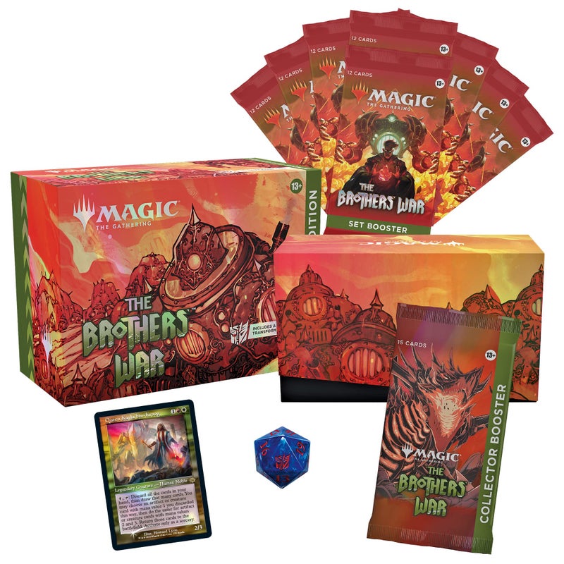 Magic The Gathering The Brothers War Gift Bundle Foil Transformers Card 1 Collector Booster 8 Set Boosters and Accessories - Image 2