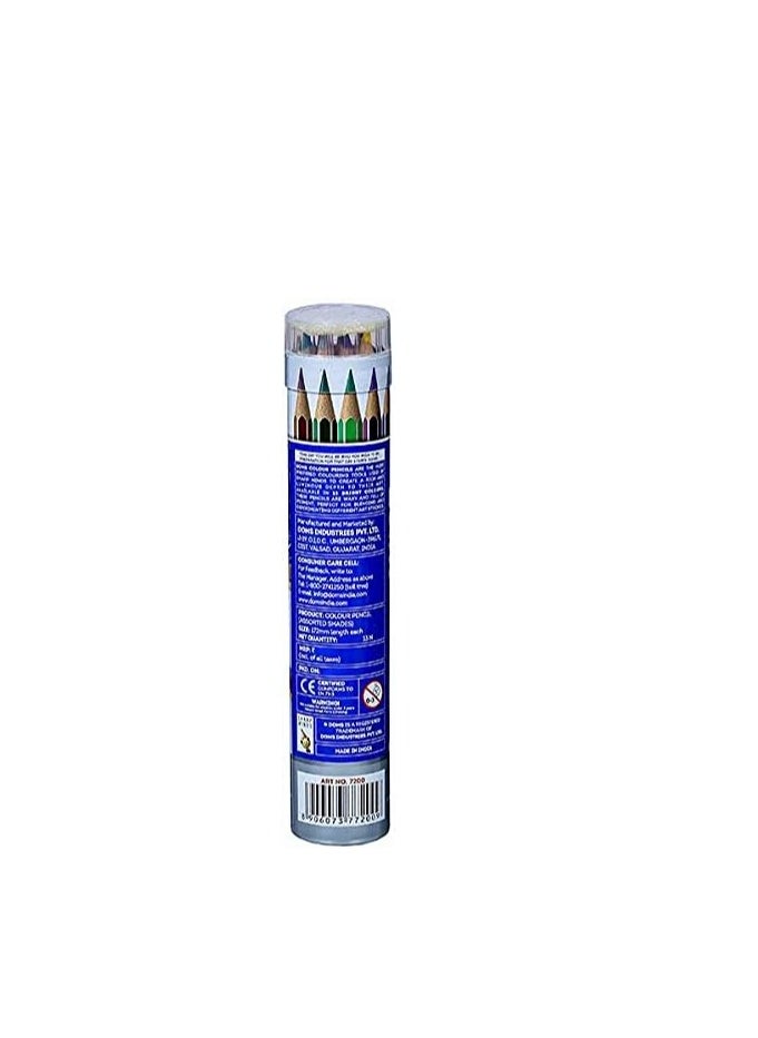DOMS - Doms Non-Toxic Super Soft Colour Pencils in Round Tin Box (12 Assorted Shades x 3 Set) - Image 1