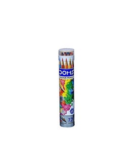 DOMS Doms Non-Toxic Super Soft Colour Pencils in Round Tin Box (12 Assorted Shades x 3 Set)  - Image 3