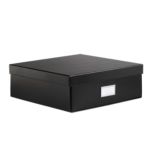 Oxford Keepsake Box Protective Storage Box Home and Office Organizer Photo Storage Box Souvenir Organizer Medium 12 x 12 x 4 14 41788 - Image 1