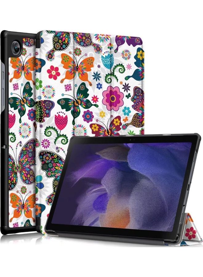 غطاء قابل للطي بطبعة فراشة لهاتف Samsung Galaxy Tab A8 2021 - Image 1