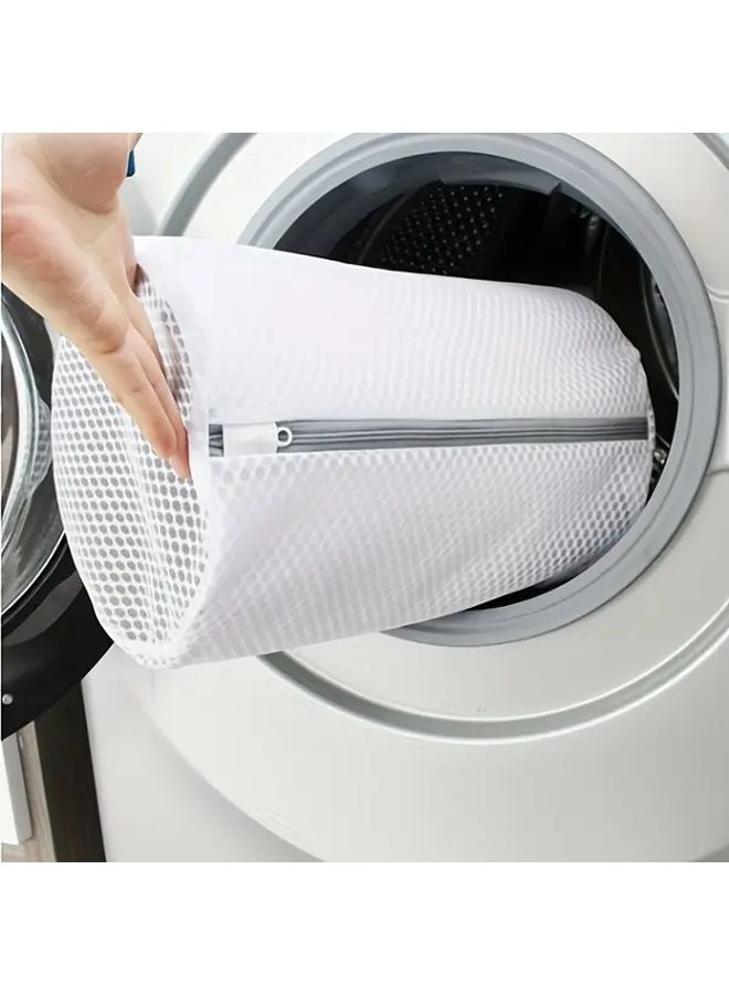Cylindrical Shoe Washing Bag Durable Mesh 360 Protection Reusable For Sports Sneakers Laundry - Image 1