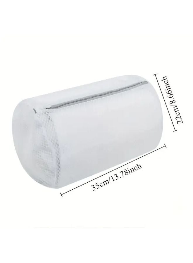 Cylindrical Shoe Washing Bag Durable Mesh 360 Protection Reusable For Sports Sneakers Laundry - Image 4