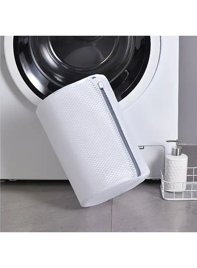 Cylindrical Shoe Washing Bag Durable Mesh 360 Protection Reusable For Sports Sneakers Laundry - Image 3