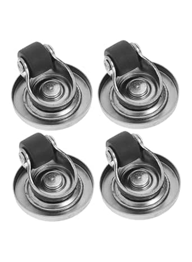 Self Adhesive Mini Caster Wheels 4pcs Invisible Swivel Design For Furniture And Storage Boxes - Image 1