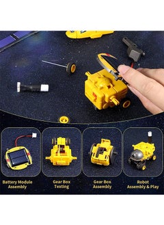 Garlo Projects for Kids Age 8-12, Science Kits for Boys, Solar Robot Space Toys Gifts for 8-14 Year Old Teen Boys Girls, 120Pcs Building Experiments Robots for Teenage Ages 9 10 11 12.  - Image 5