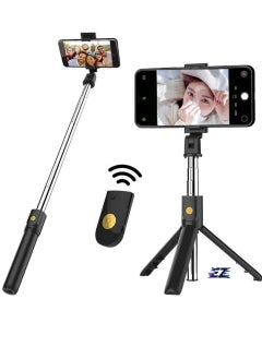 Wireless Bluetooth Selfie Stick Tripod with Remote Shutter – Elevate Your Photography Game for Stunning Shots and Live Streams