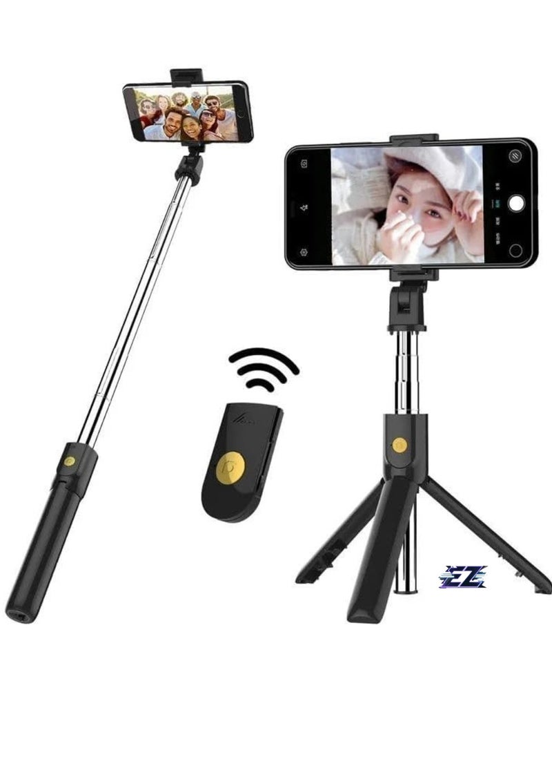 ELTRAZONE - Wireless Bluetooth Selfie Stick Tripod with Remote Shutter – Elevate Your Photography Game for Stunning Shots and Live Streams - Image 1