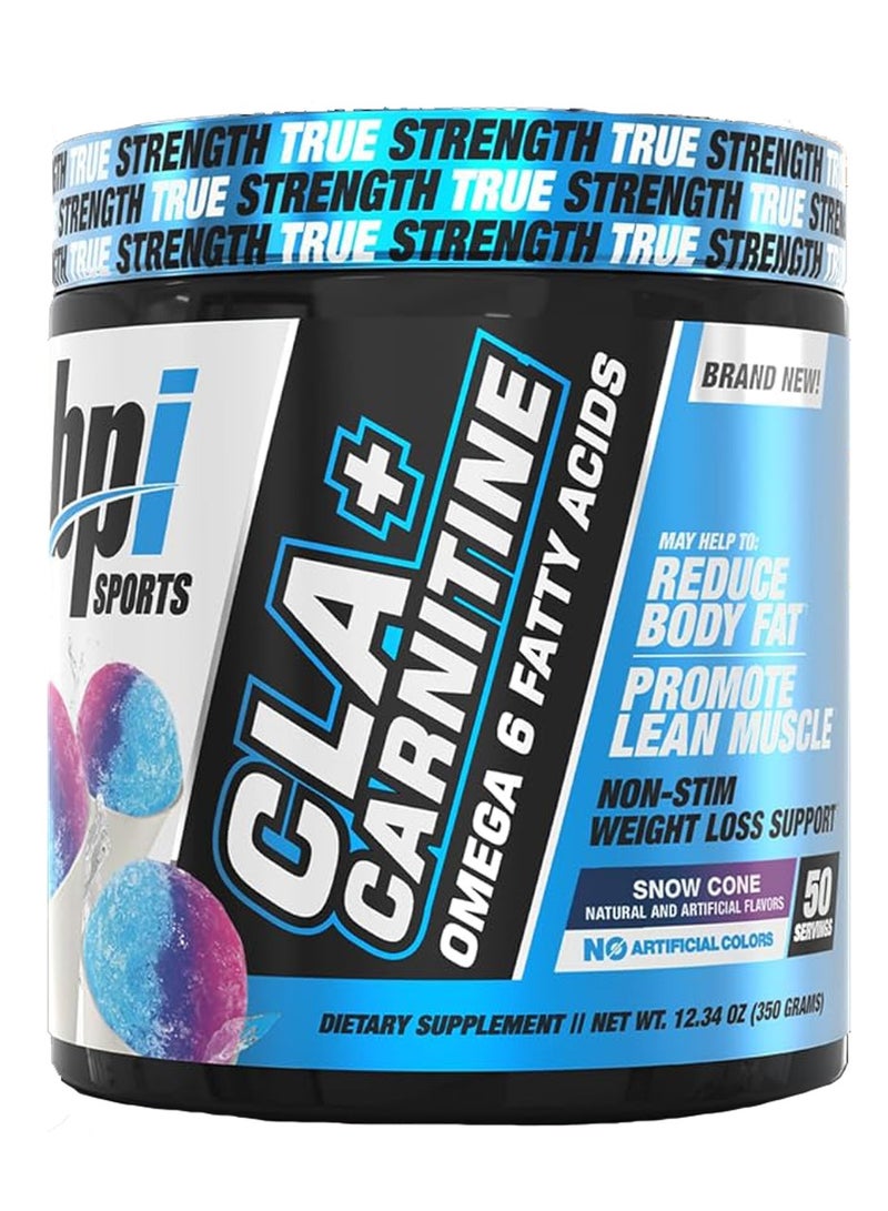 بي بي آي سبورتس سي ال ايه+ كارنيتين حارق دهون عالي التركيز - سنو كون - (50 حصة) - Image 1