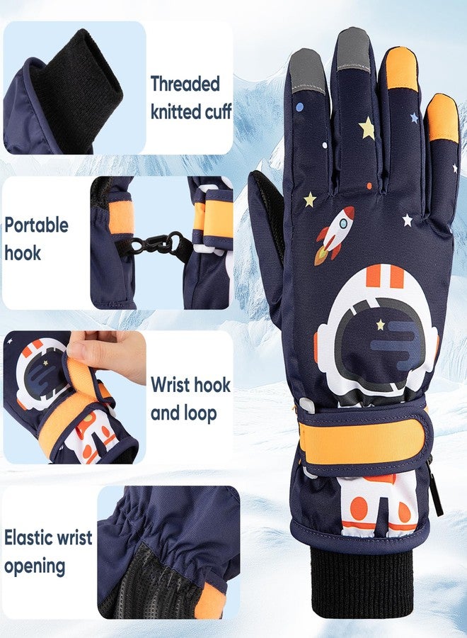 OMECHY Kids Ski Snow Gloves Waterproof Winter Cold Weather Windproof Warm Snowboard Sport Mittens for Boys Girls - Image 3