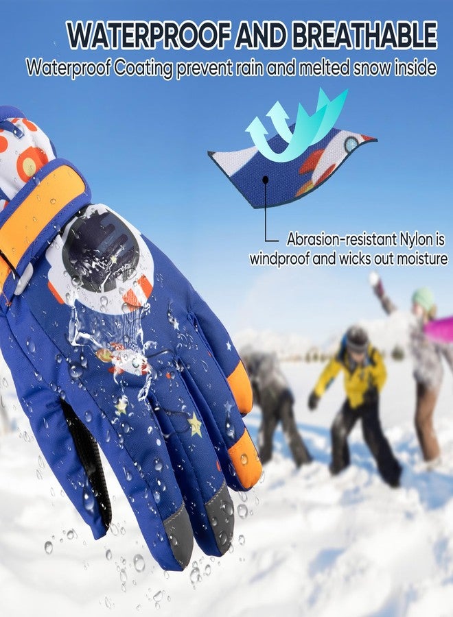 OMECHY Kids Ski Snow Gloves Waterproof Winter Cold Weather Windproof Warm Snowboard Sport Mittens for Boys Girls - Image 5
