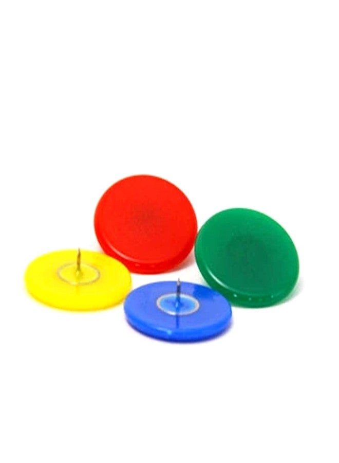 Laurel Super Drawing Pin 30mm Thumbtacks Push Drawing Cockboard Bulletin Board Pins Map Tacks to Hold Paper Calendar Important Note on Pin Memo Board Mark Important Date 4 Pieces Assorted Colours - Image 2