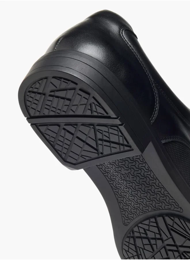ال بي ال من شو اكسبرس Mens Textured Derby Shoes With Lace-Up Closure