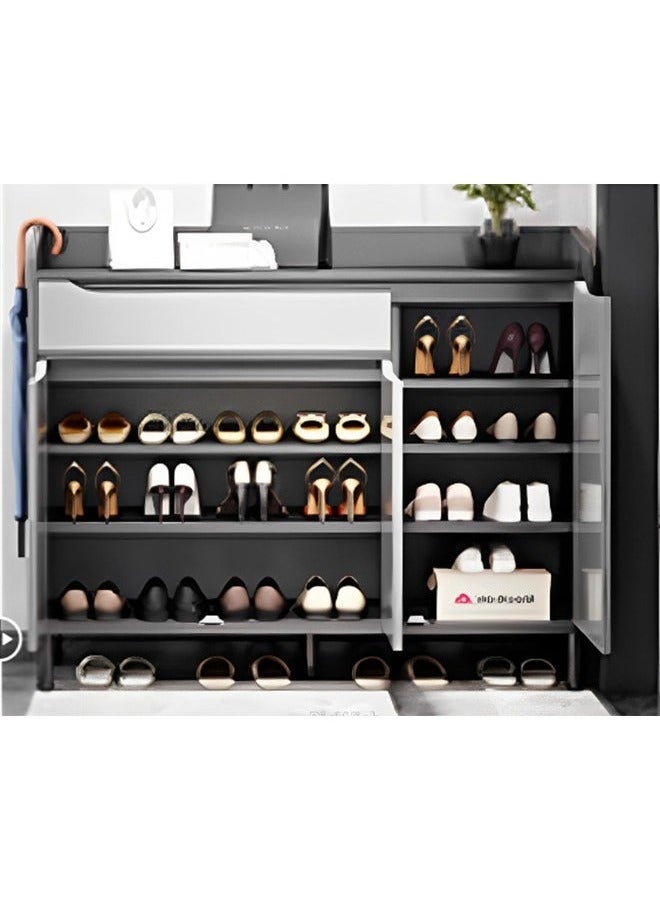 إن كي أكس خزانة أحذية فاخرة متعددة الوظائف للمدخل وأدراج تخزين 90 سم - Image 3