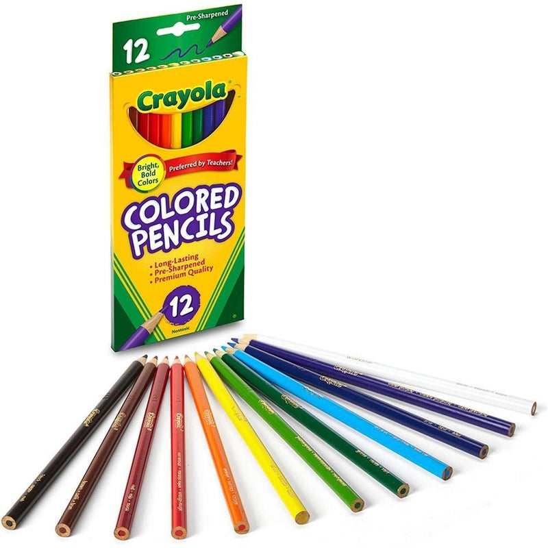 كرايولا الأقلام الطويلة الملونة 12 قلم - 68-0012 - Image 1