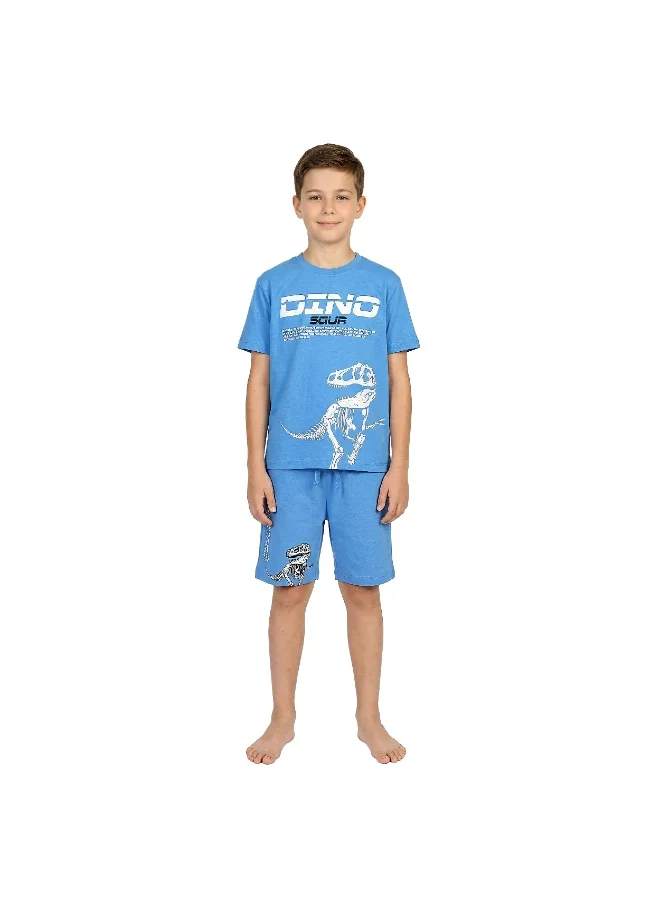 ايكو AIKO - Boys Stylish Dino Printed T-Shirt & Shorts Set